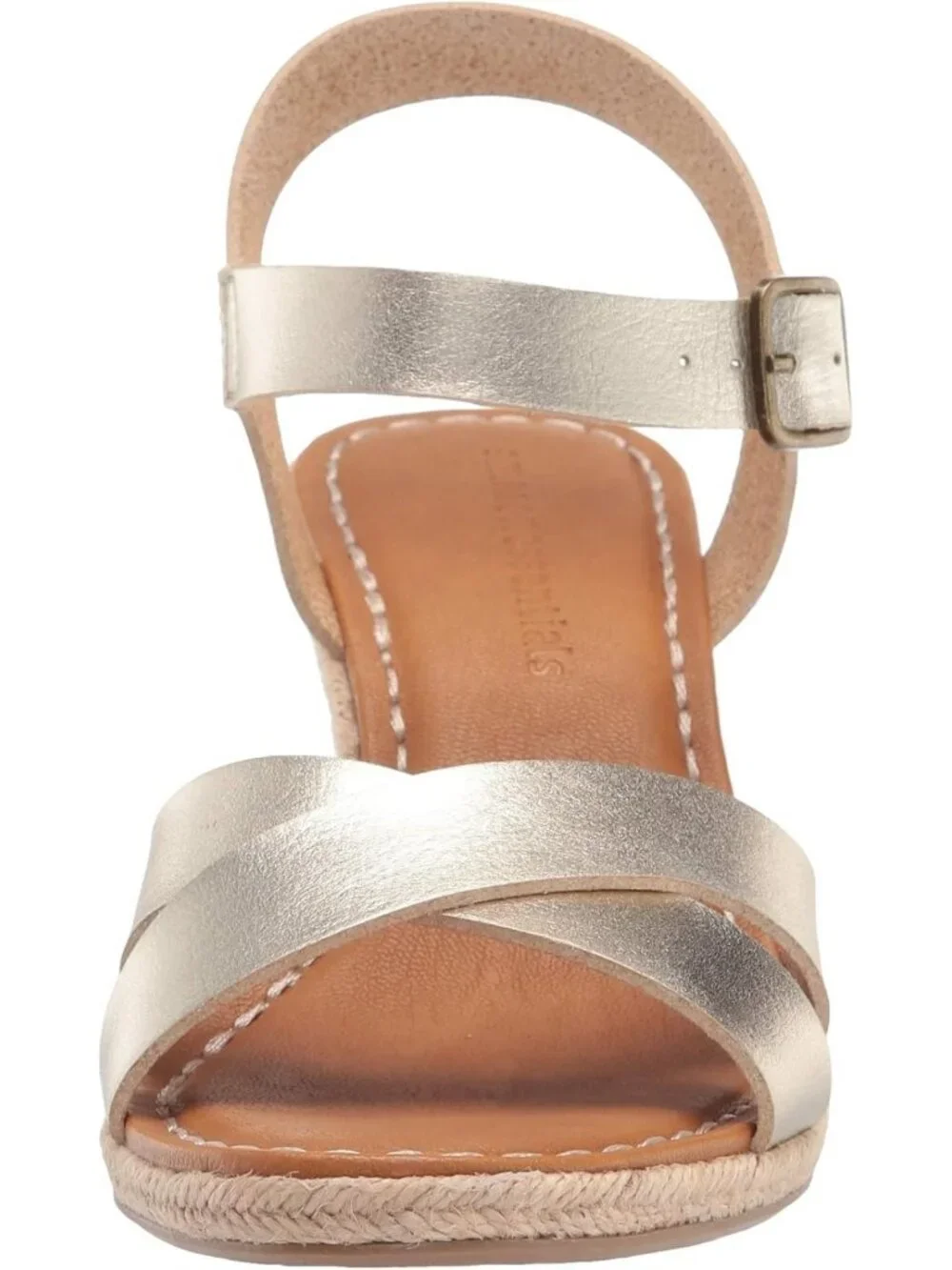 Stylish Women's Espadrille Wedge Sandals, Adjustable Buckle & Elastic Strap
